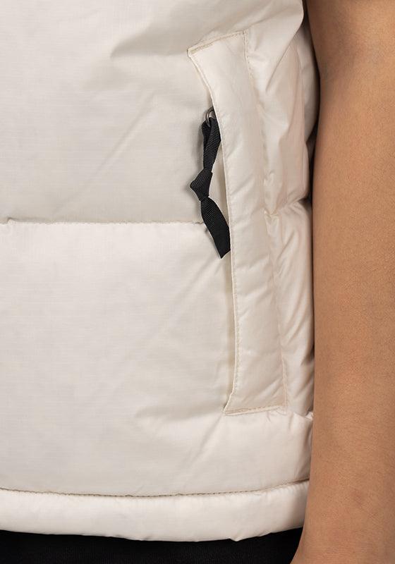 W 1996 Retro Nuptse Vest - Gardenia White/TNF Black - LOADED