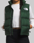 W 1996 Retro Nuptse Vest - Pine Needle - LOADED