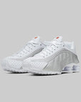 W's Shox R4 - White Metallic - LOADED