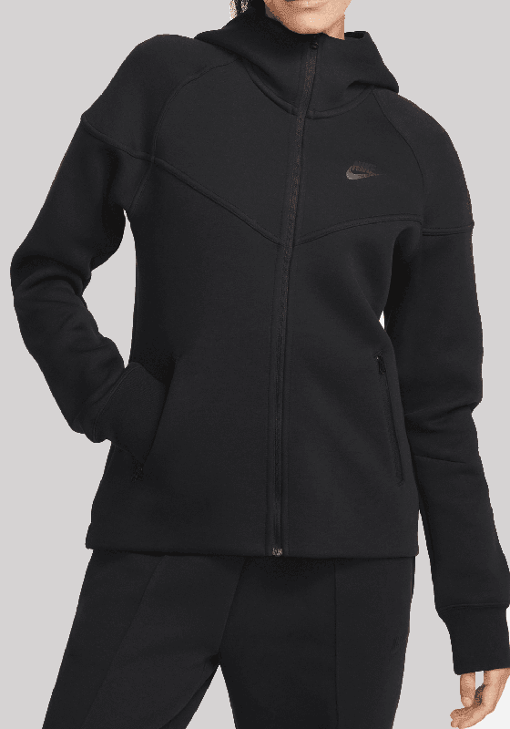 W Tech Fleece Windrunner Full-Zip Hoodie - Black – LOADED