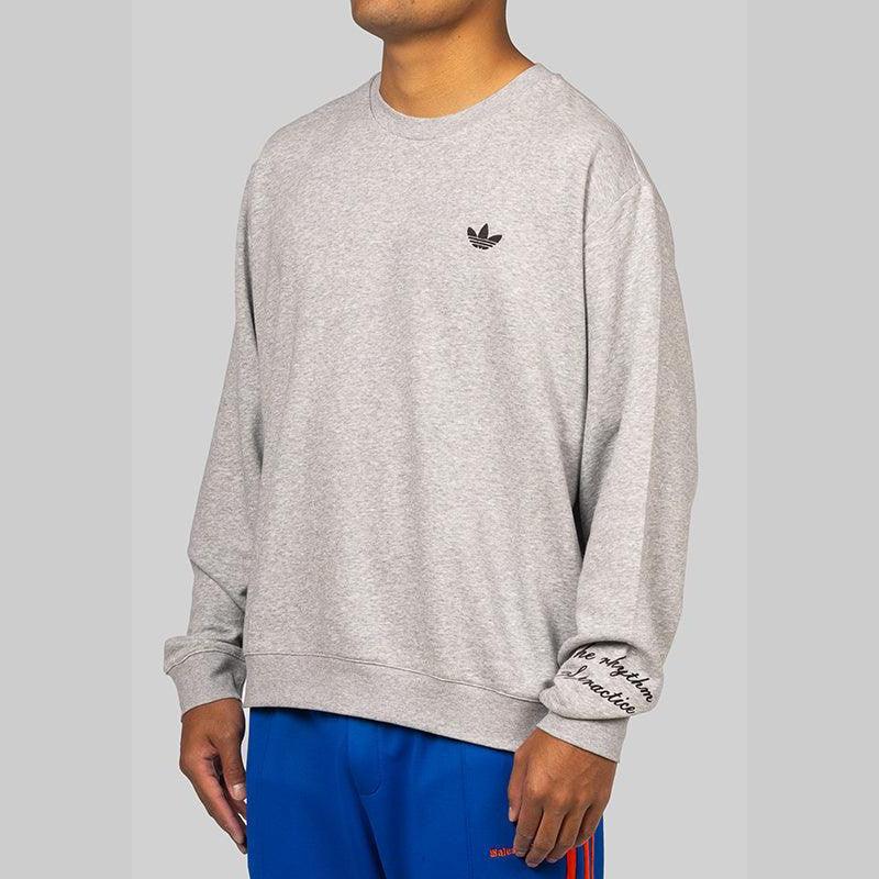 Wales Bonner Crew Long Sleeve - Grey - LOADED