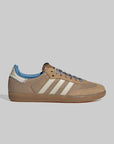 Wales Bonner Nylon Samba - Brown/Wonder White - LOADED