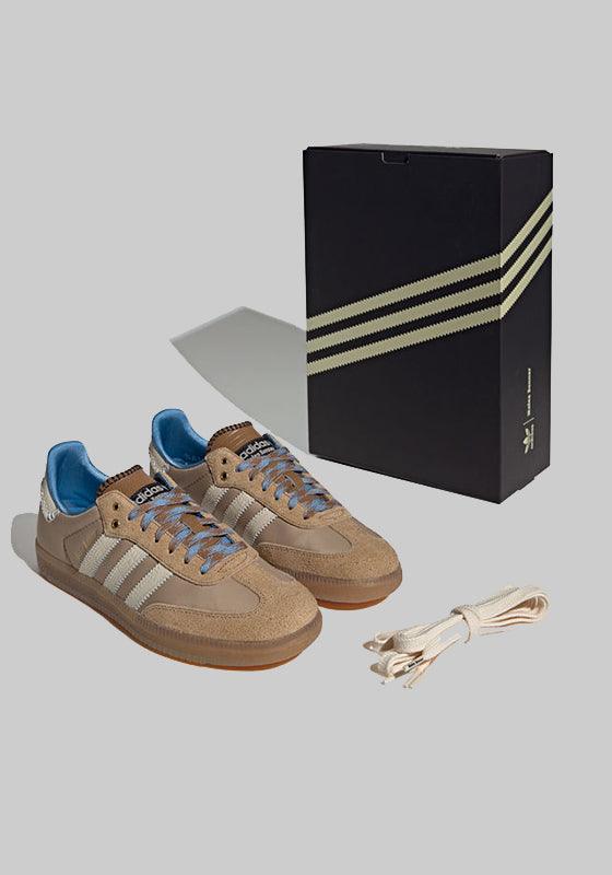 Wales Bonner Nylon Samba - Brown/Wonder White - LOADED