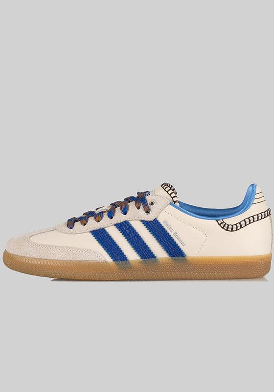 Wales Bonner Nylon Samba - Wonder Clay White/Blue - LOADED