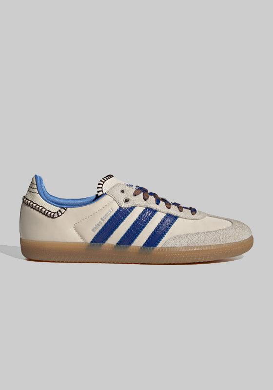 Wales Bonner Nylon Samba - Wonder Clay White/Blue - LOADED