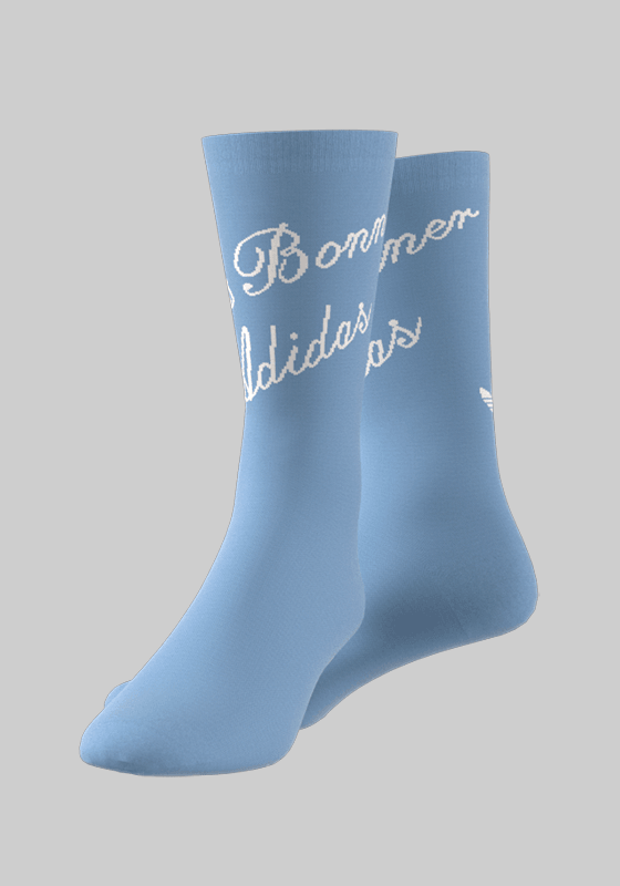 Wales Bonner Short Socks - Ash Blue - LOADED