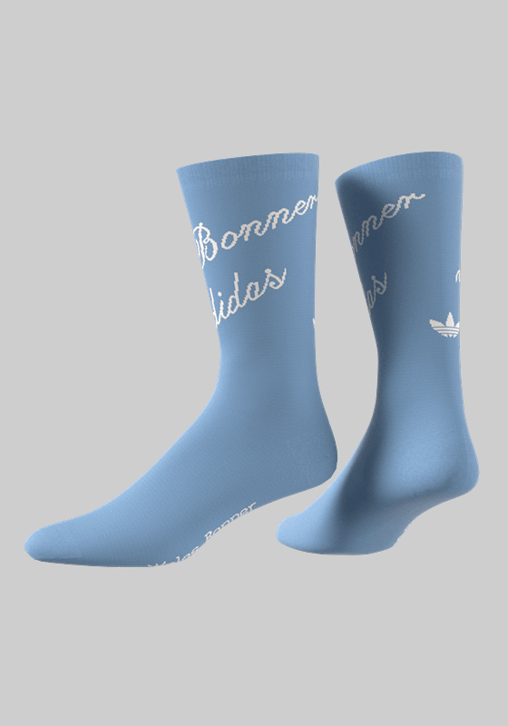 Wales Bonner Short Socks - Ash Blue - LOADED