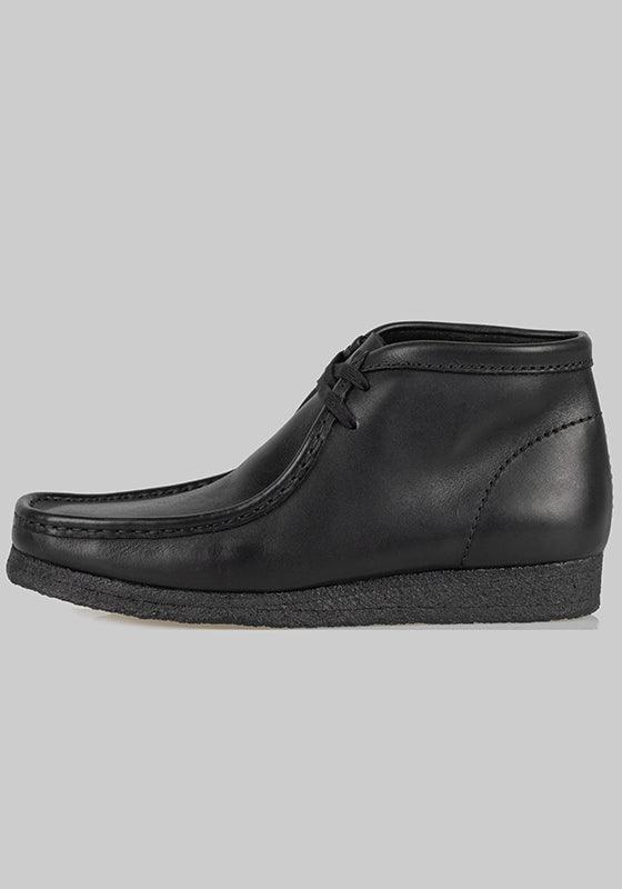 Wallabee Boot - Black Leather - LOADED