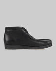 Wallabee Boot - Black Leather - LOADED