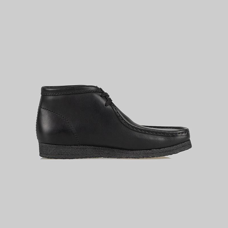 Wallabee Boot - Black Leather - LOADED