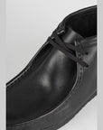 Wallabee Boot - Black Leather - LOADED