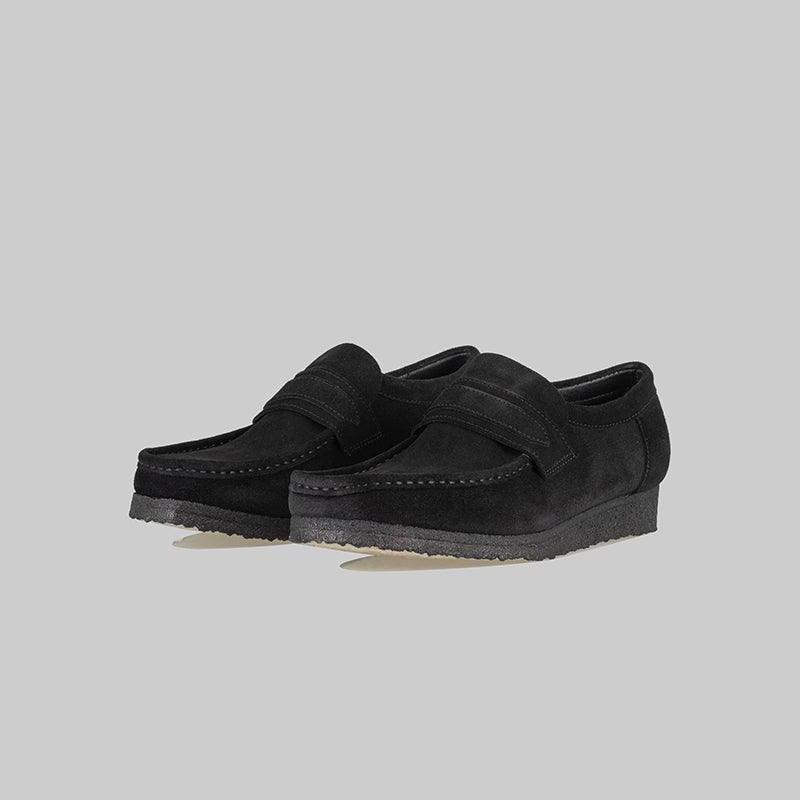 Wallabee Loafer - Black Suede - LOADED