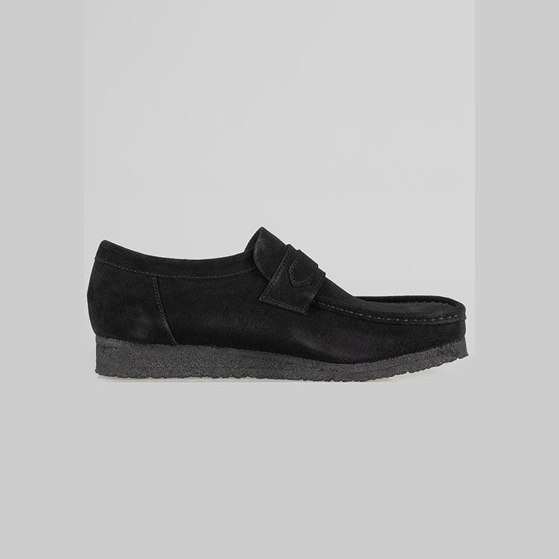 Wallabee Loafer - Black Suede - LOADED