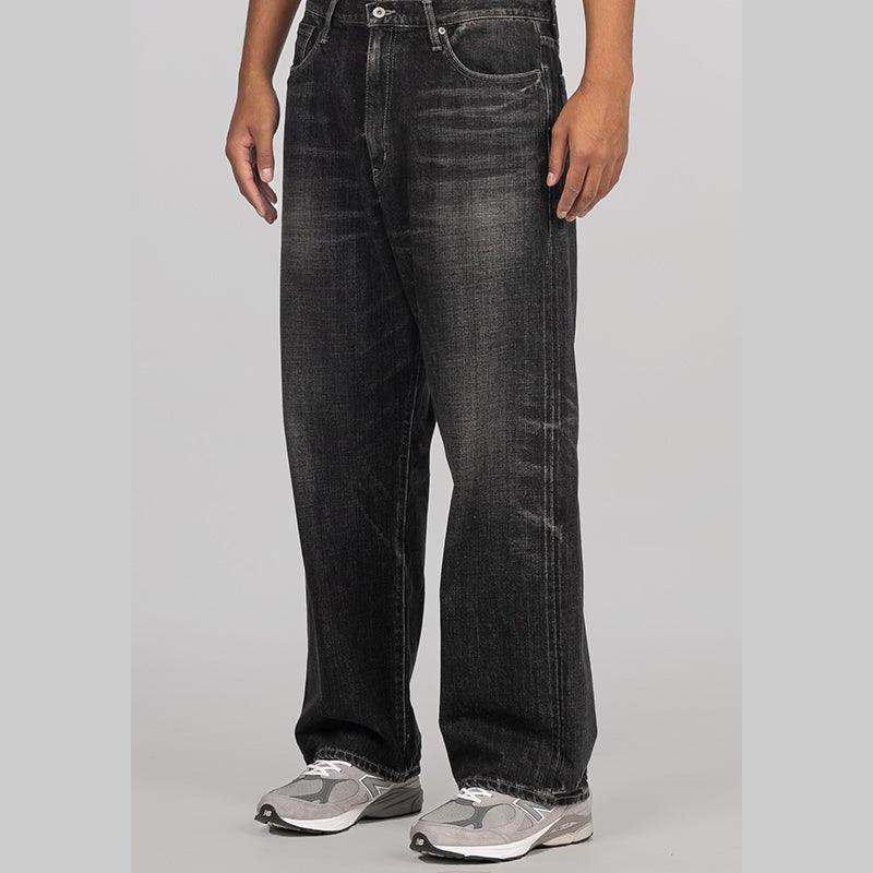 Washed Denim DP Wide Pant - Black - LOADED