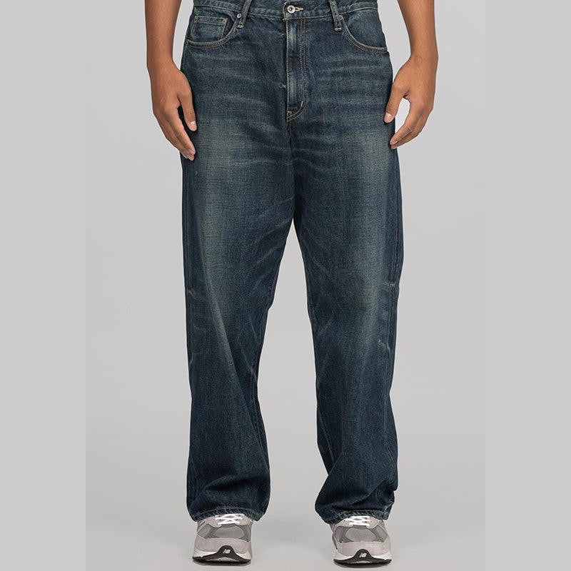 Washed Denim DP Wide Pant - Indigo - LOADED