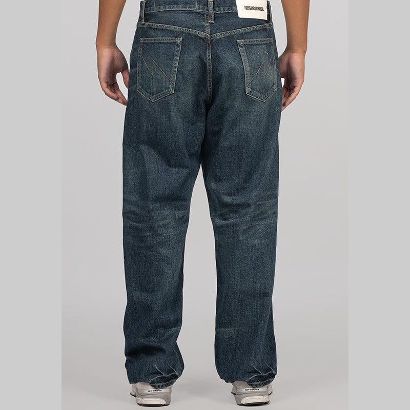 Washed Denim DP Wide Pant - Indigo - LOADED