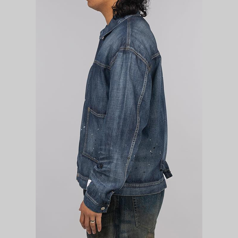 Washed Lightweight Denim Jacket - Indigo - LOADED