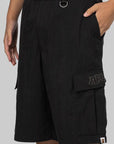 Wide Cargo Short - Black - LOADED