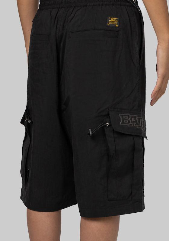 Wide Cargo Short - Black - LOADED