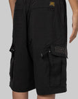 Wide Cargo Short - Black - LOADED