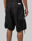 Wide Cargo Short - Black - LOADED