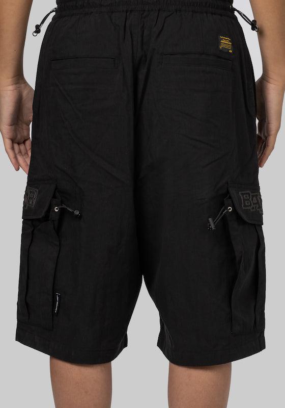 Wide Cargo Short - Black - LOADED