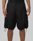 Wide Cargo Short - Black - LOADED