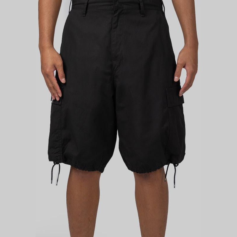 Wide Cargo Short - Black - LOADED