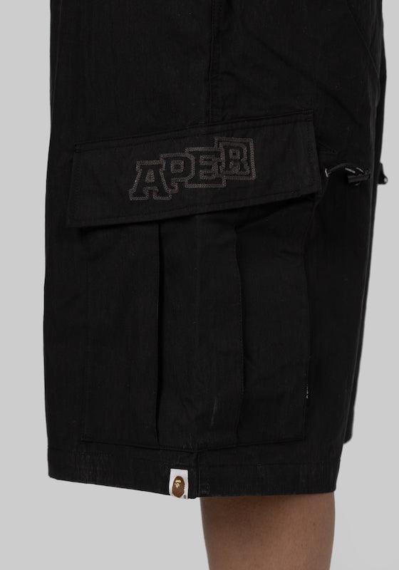 Wide Cargo Short - Black - LOADED