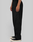 Wide Drawstring Pant - Black - LOADED