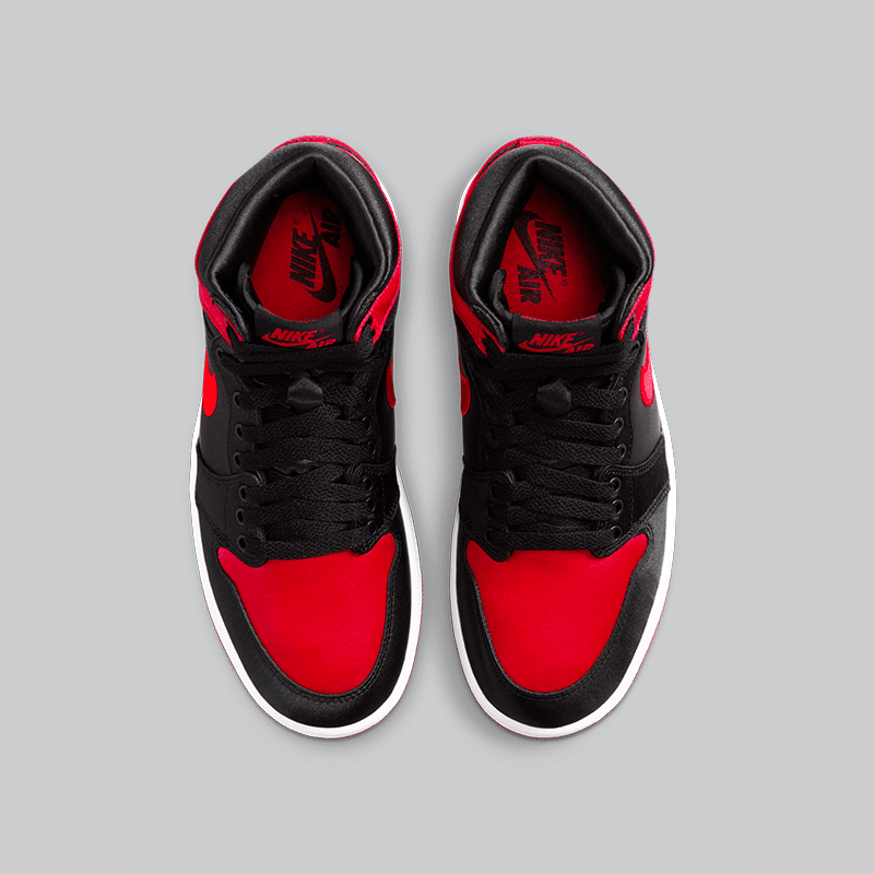 Women's Air Jordan 1 Retro Hi OG "Satin Bred" - LOADED