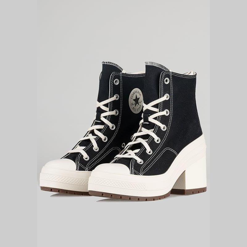 Women's Chuck 70 De Luxe Heel Hi - Black/Egret - LOADED