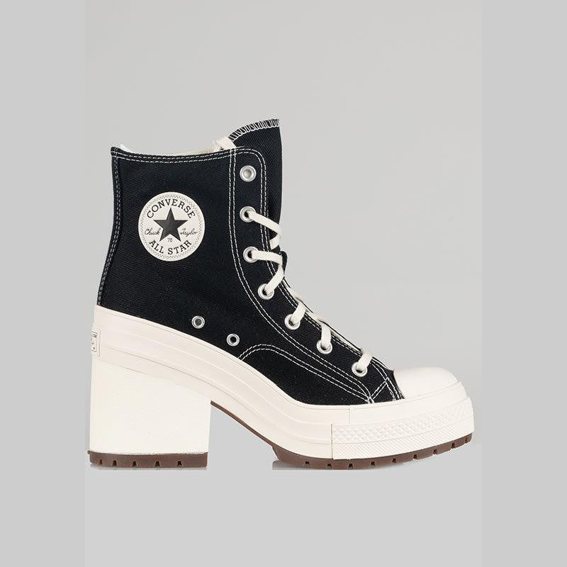 Women&#39;s Chuck 70 De Luxe Heel Hi - Black/Egret - LOADED