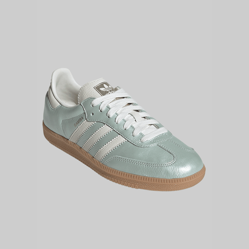 Women's Samba OG - Linen Green Metallic - LOADED