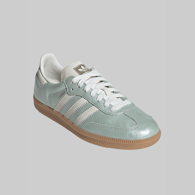 Women&#39;s Samba OG - Linen Green Metallic - LOADED