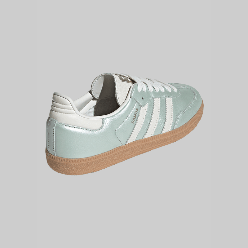 Women's Samba OG - Linen Green Metallic - LOADED