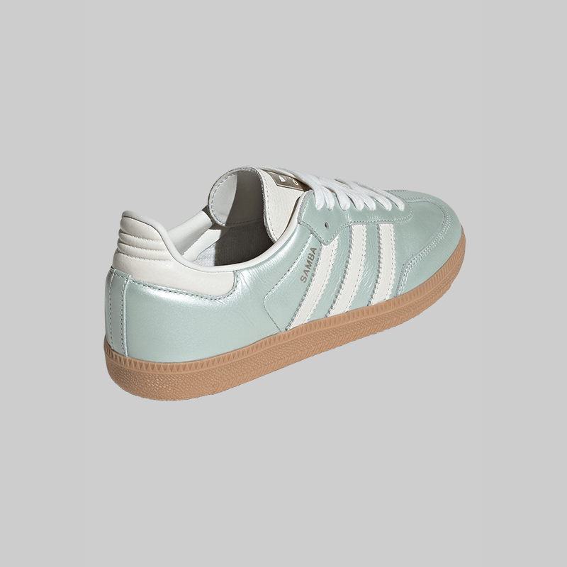 Women&#39;s Samba OG - Linen Green Metallic - LOADED