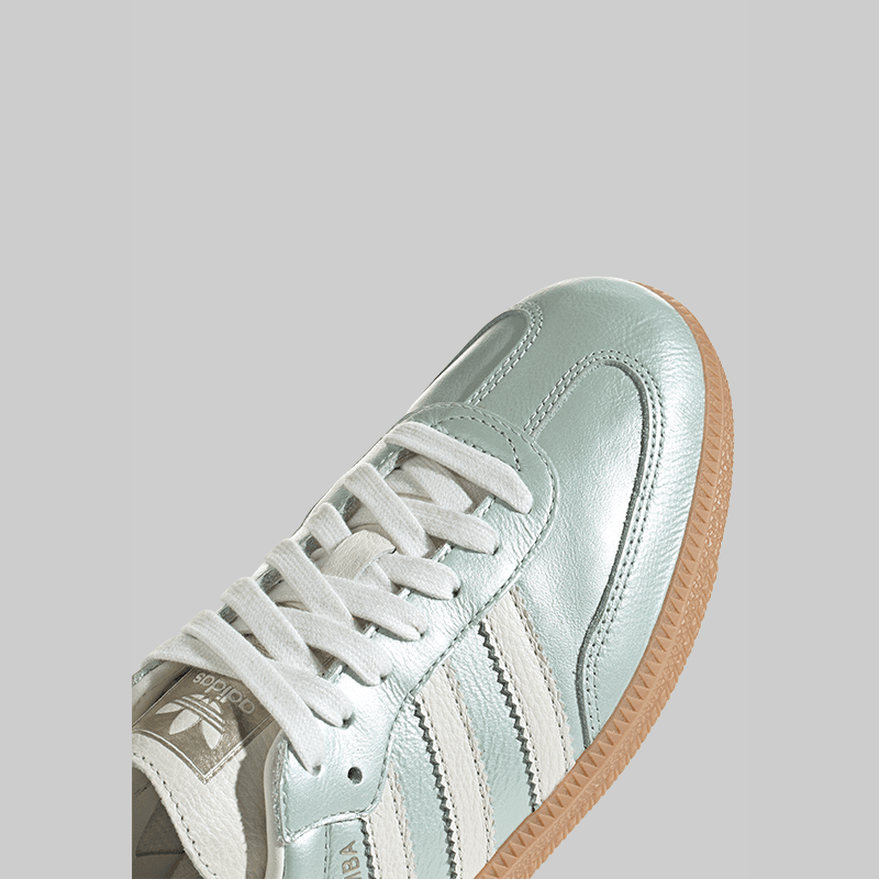 Women&#39;s Samba OG - Linen Green Metallic - LOADED