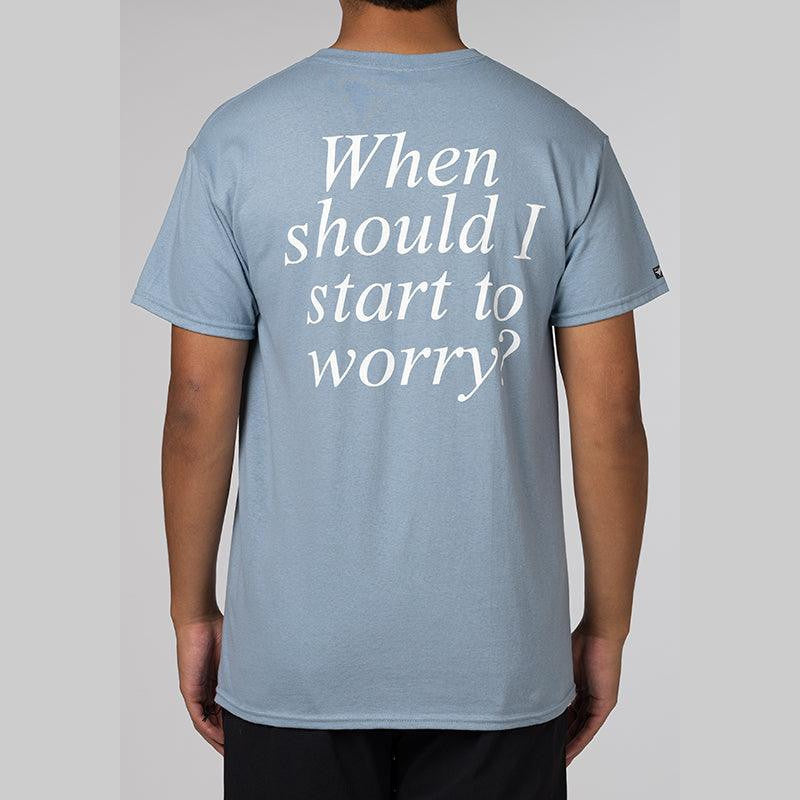 Worry T-Shirt - Slate Blue - LOADED