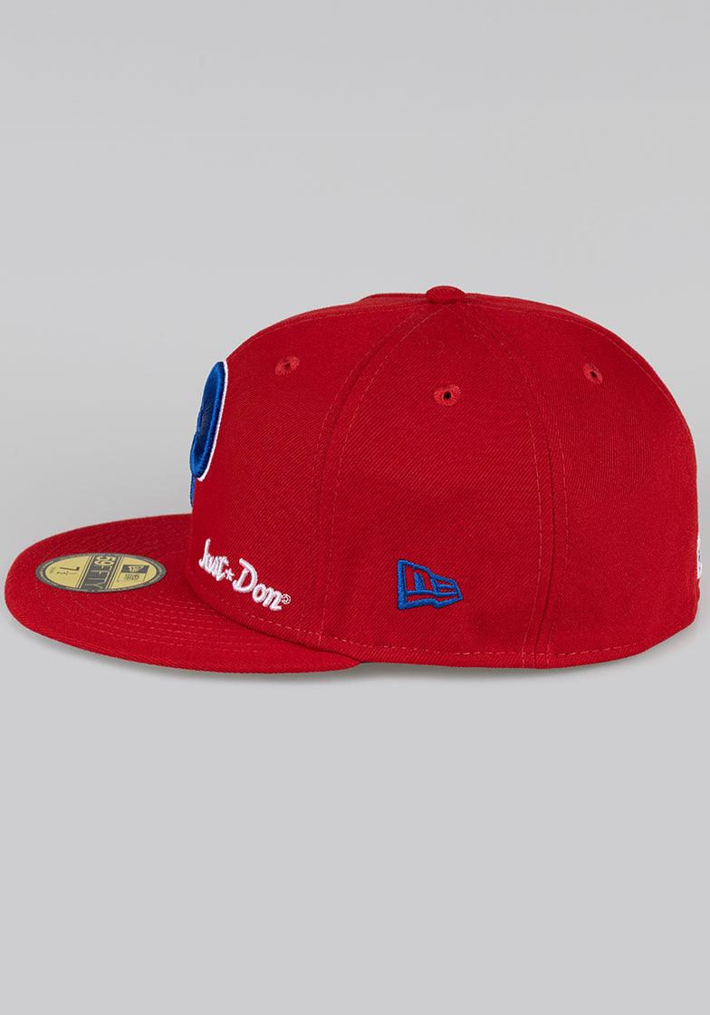 Red Philadelphia Phillies Gray Bottom 1976 All Star Game Side Patch Just Don New Era 59FIFTY Fitted 73/8