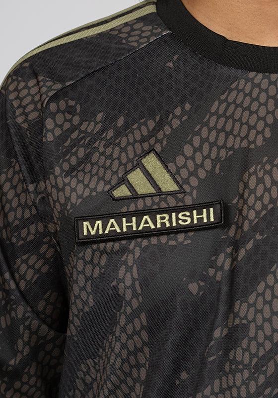 X Maharishi AFC Long Sleeve Jersey - Black/Green - LOADED