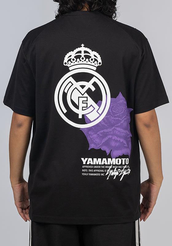 X Real Madrid Merch T-Shirt - Black - LOADED
