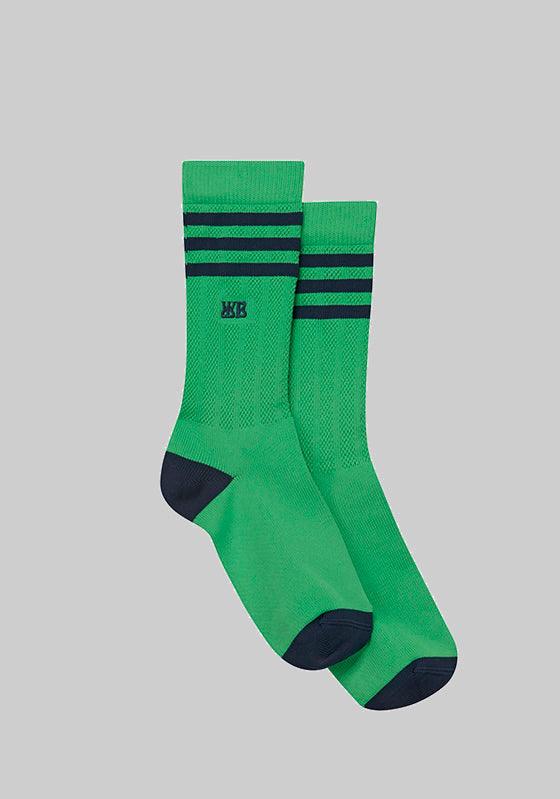 X Wales Bonner Sock - Vivid Green - LOADED